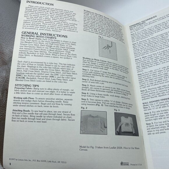 Angels Galore Cross Stitch Pattern Book 38 Designs Leisure Arts 2960 Vintage - Picture 5 of 13